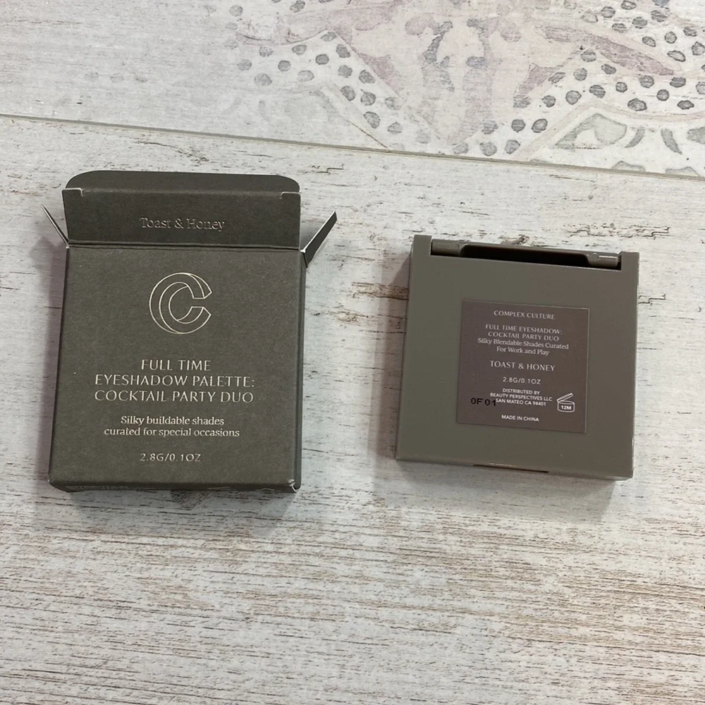 Complex Culture Beauty Full Time Eyeshadow Palette Cocktail Party Duo